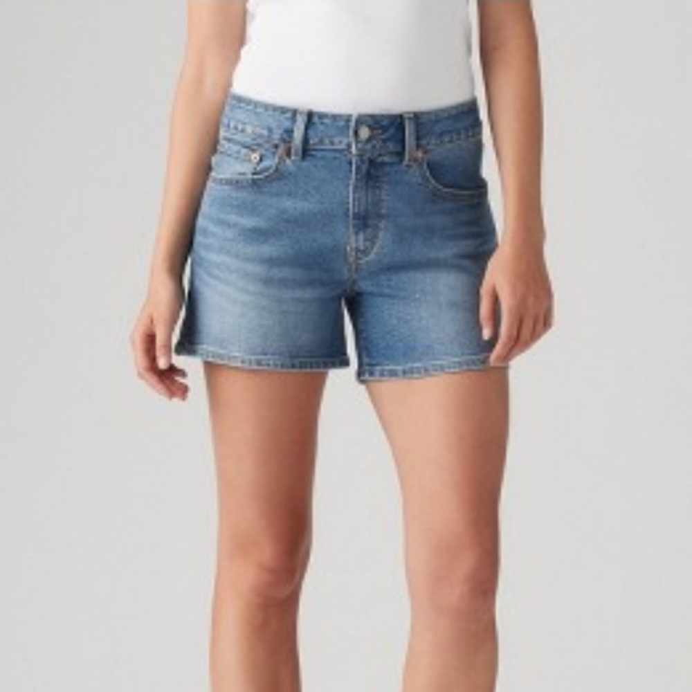 Levi's Denim A-Line Mid-Rise Shorts